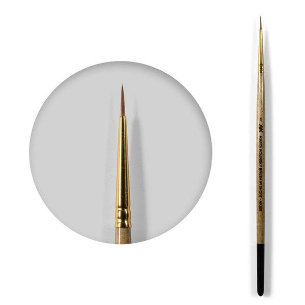 AK Interactive Marta Kolinsky Premium Brush - Size 1