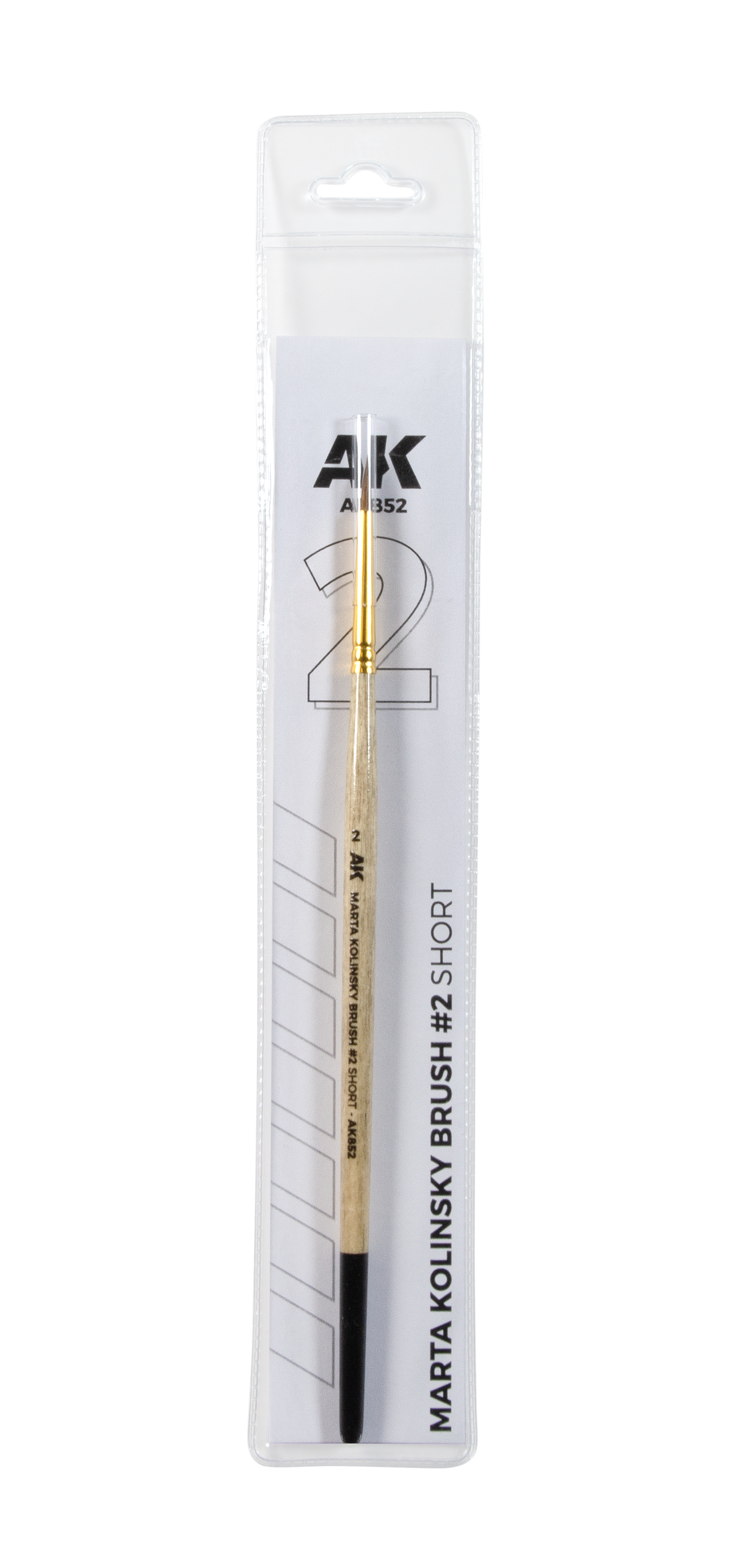 AK Interactive Marta Kolinsky Premium Brush - Size 2