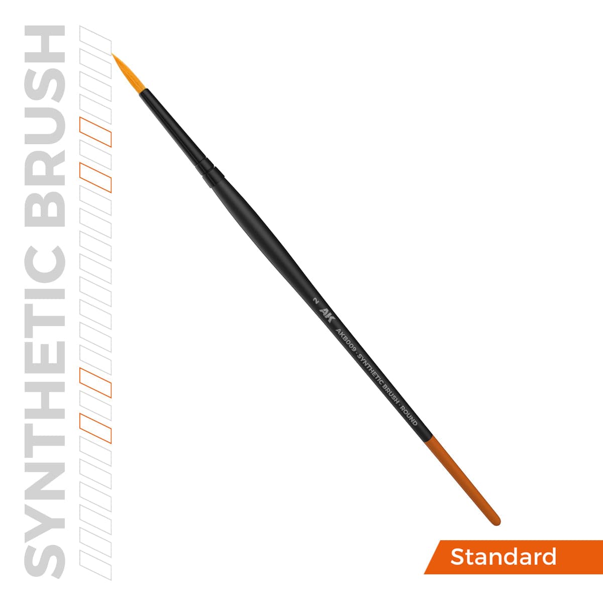 AK Interactive Synthetic Round Brush - Size 2