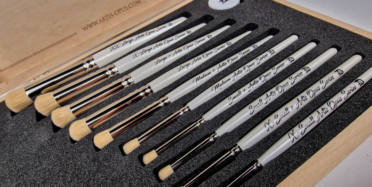 Artis Opus Series D - COMPLETE Dry Brush Set (10-brushes)