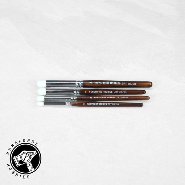 Runeforge Hobbies Natural Dry Brush SET - S, M, L, XL