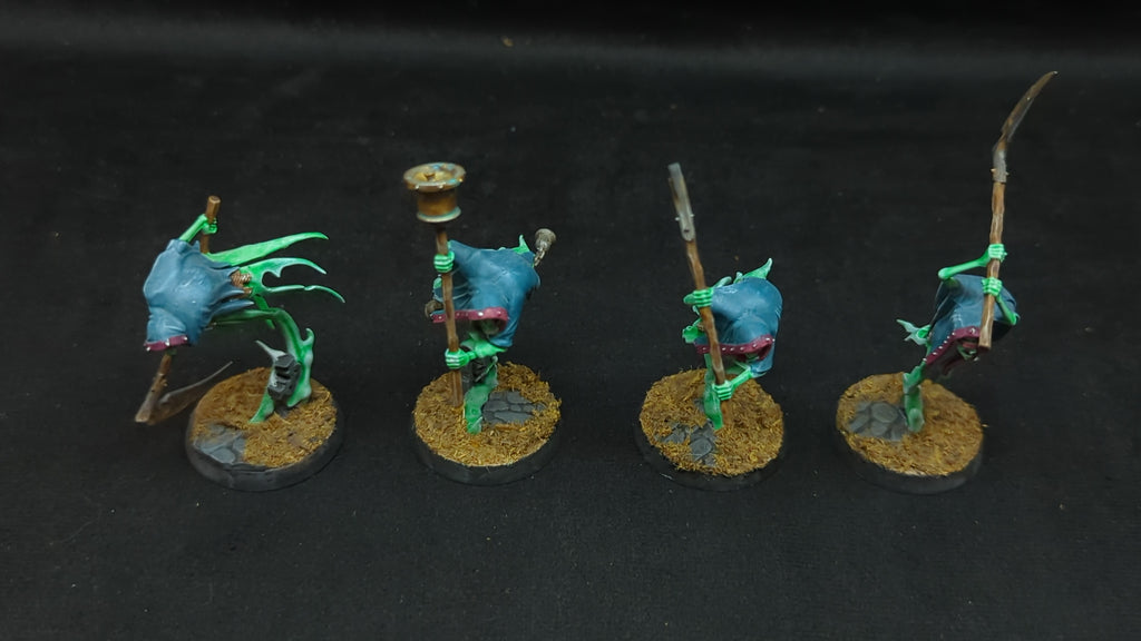 Age of Sigmar Nighthaunt Grimghast Reapers x4 Painted