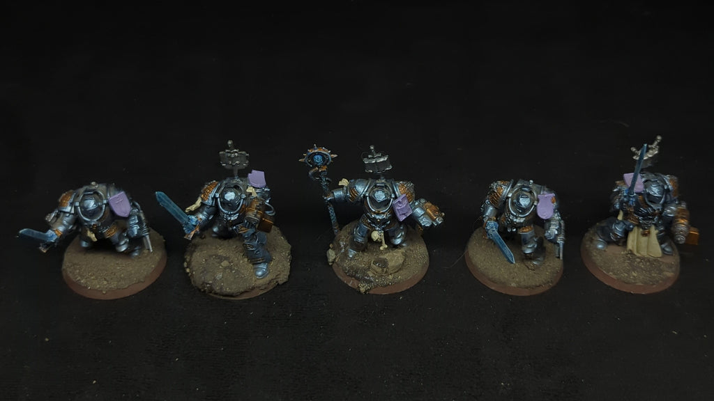 Warhammer 40k Grey Knights Brotherhood Terminator Squad x5 Painted