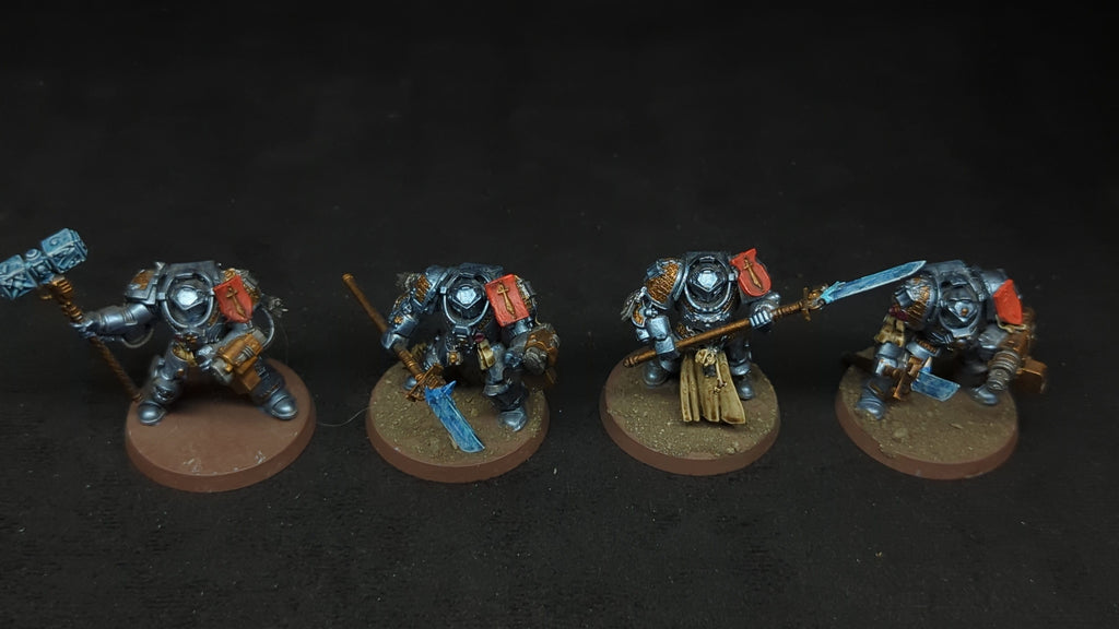 Warhammer 40k Grey Knights Paladins Squad x4 Painted