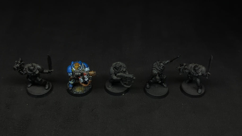 Warhammer 40k Space Marines Scouts x5