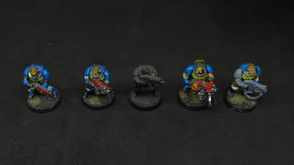 Warhammer 40k Space Marines Scouts x5