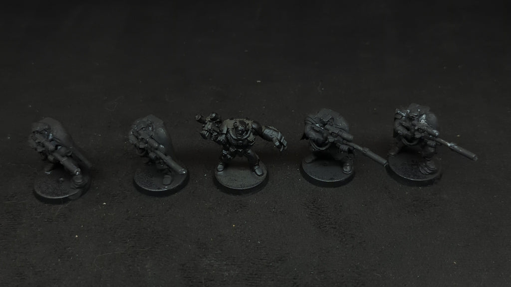 Warhammer 40k Space Marines Scouts with Sniper Rifles x5