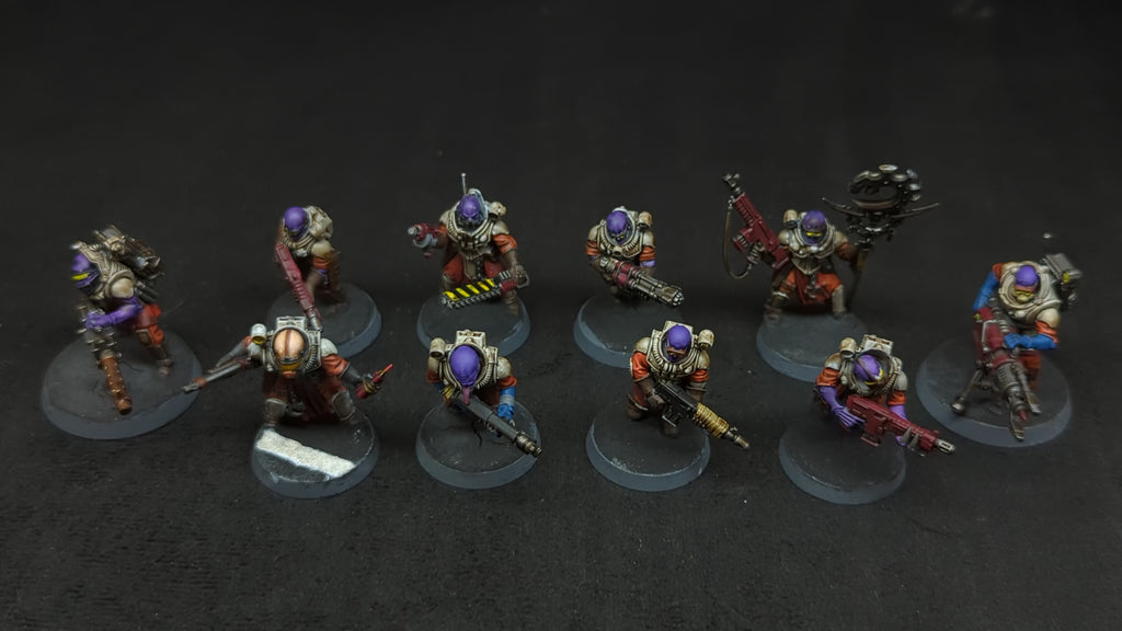 Warhammer 40k Genestealer Cults Neophyte Hybrids x10 Painted