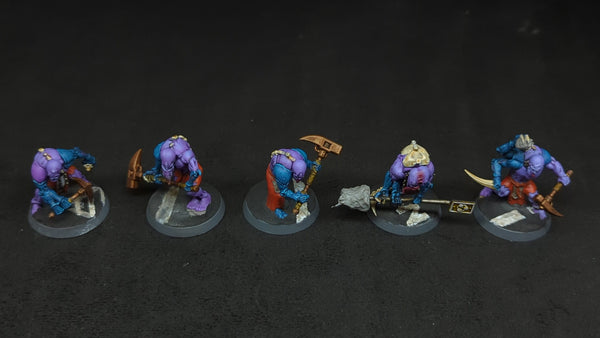 Warhammer 40k Genestealer Cults Aberrants x5 Painted