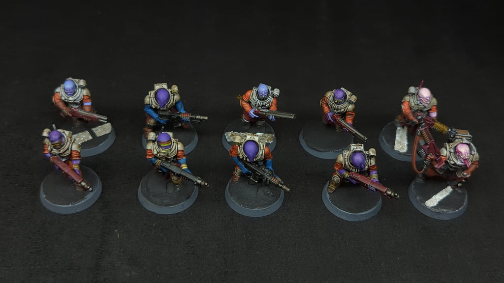 Warhammer 40k Genestealer Cults Neophyte Hybrids x10 Painted