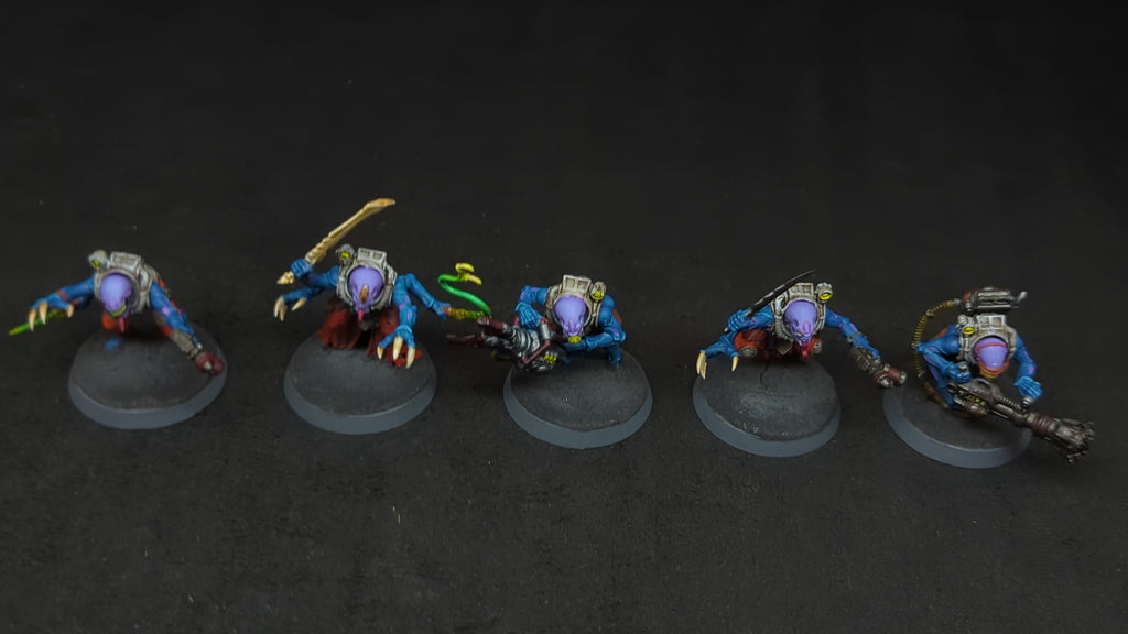 Warhammer 40k Genestealer Cults Acolyte Hybrids x5 Painted