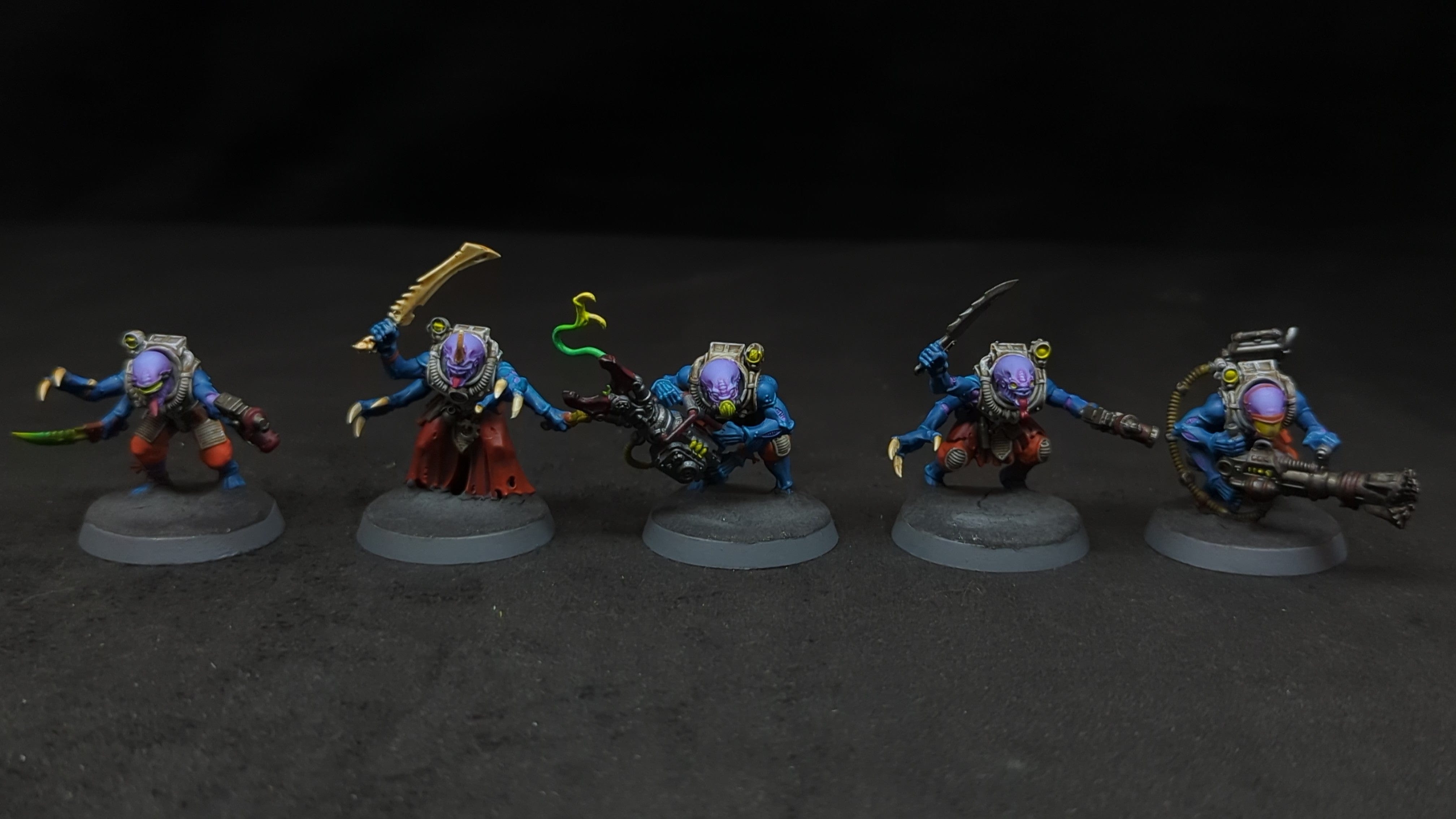 Warhammer 40k Genestealer Cults Acolyte Hybrids x5 Painted