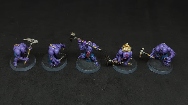 Warhammer 40k Genestealer Cults Aberrants x5 Painted