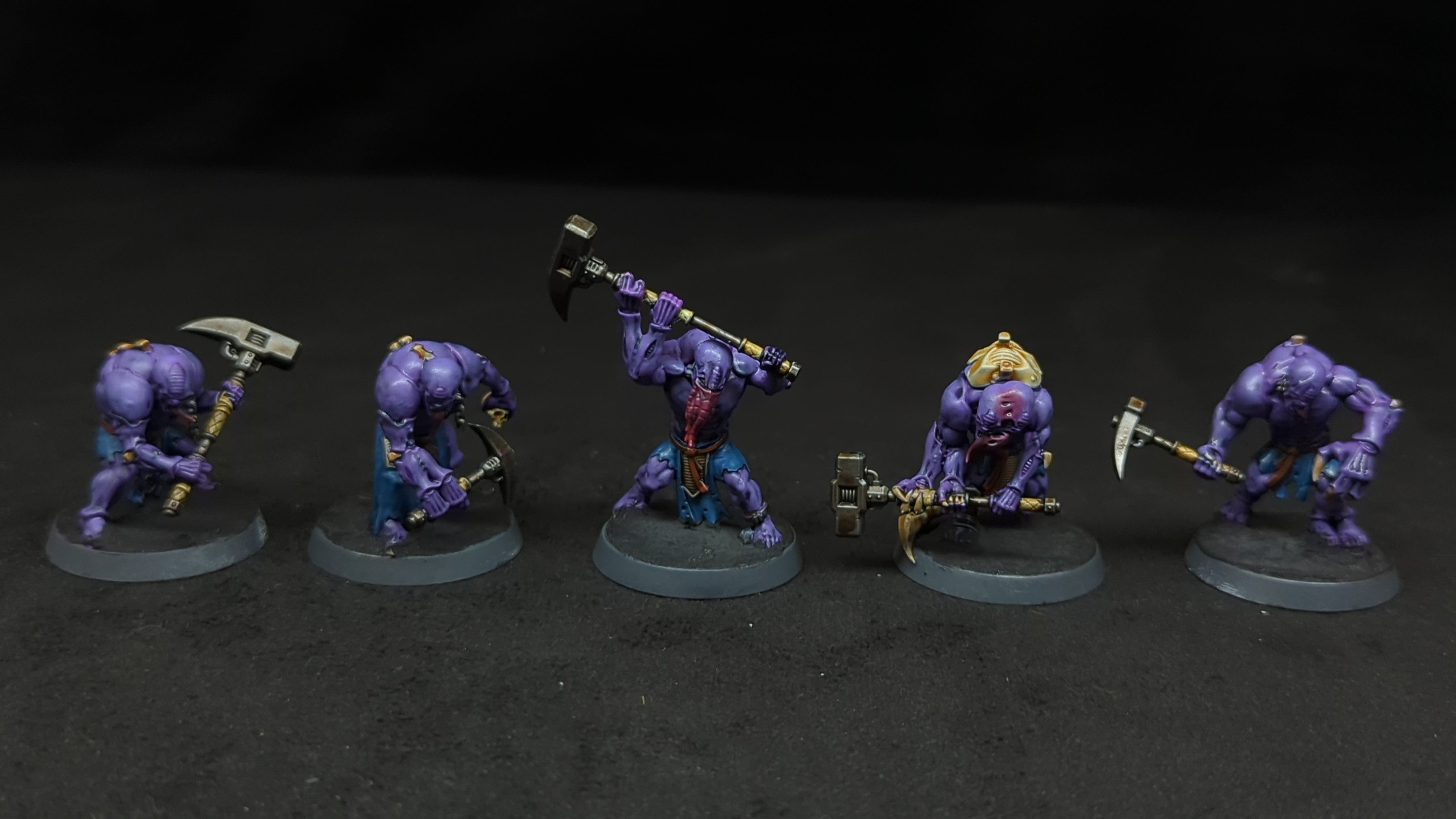 Warhammer 40k Genestealer Cults Aberrants x5 Painted