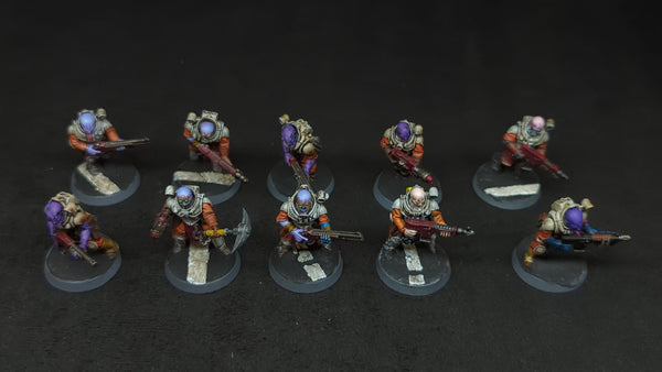 Warhammer 40k Genestealer Cults Neophyte Hybrids x10 Painted