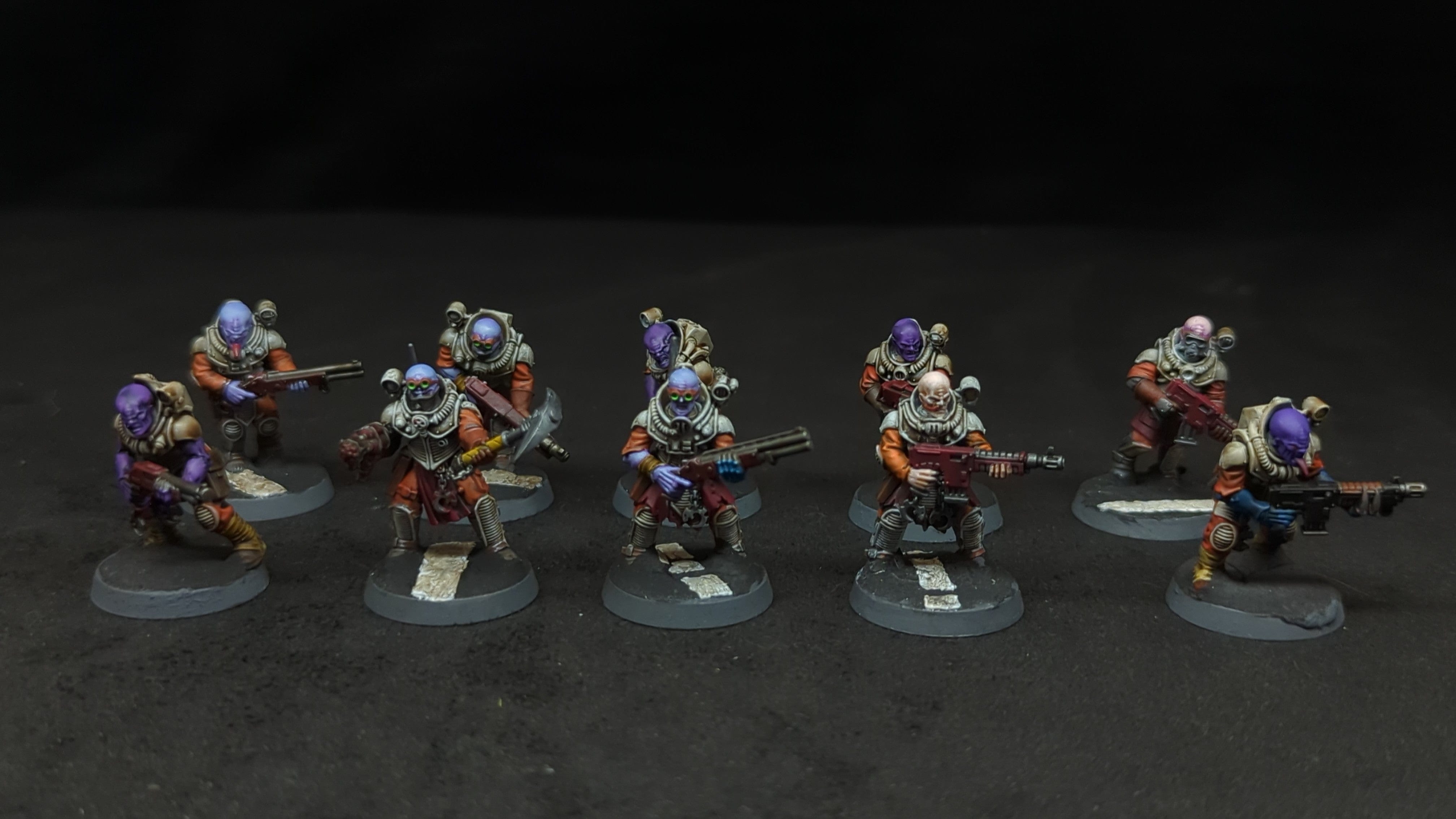 Warhammer 40k Genestealer Cults Neophyte Hybrids x10 Painted