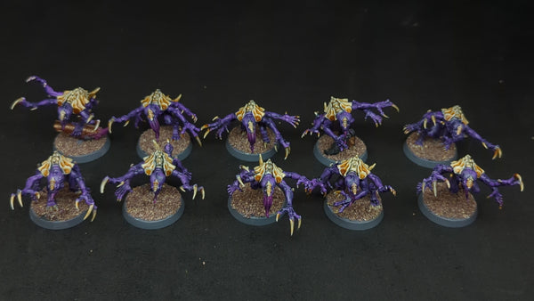 Warhammer 40k Tyranids Genestealers x10 Painted