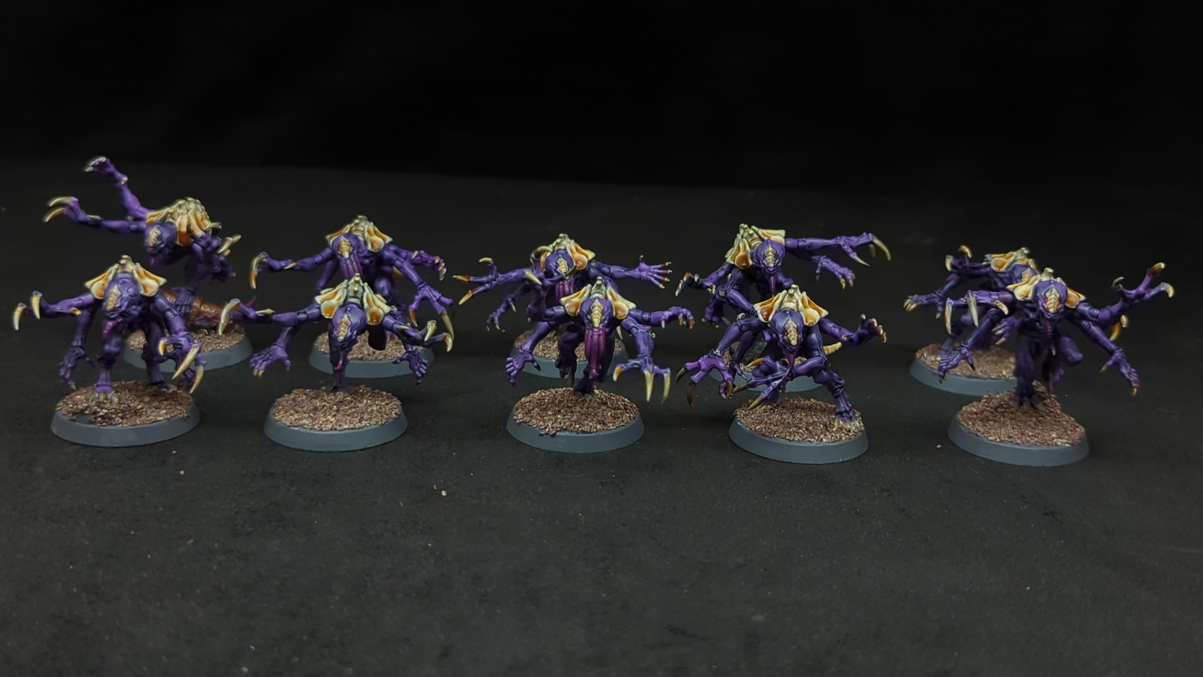 Warhammer 40k Tyranids Genestealers x10 Painted