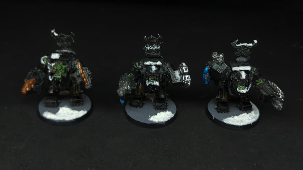 Warhammer 40k Orks Meganobz x3 Painted