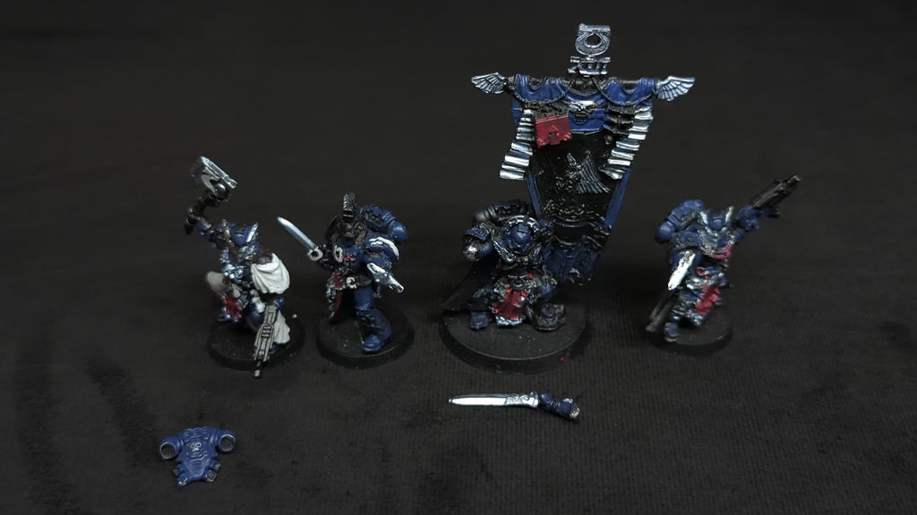 Warhammer 40k Ultramarines Honour Guards x4