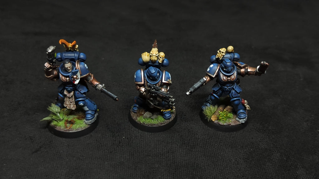 Warhammer 40k Space Marines Primaris Intercessors x3 Painted