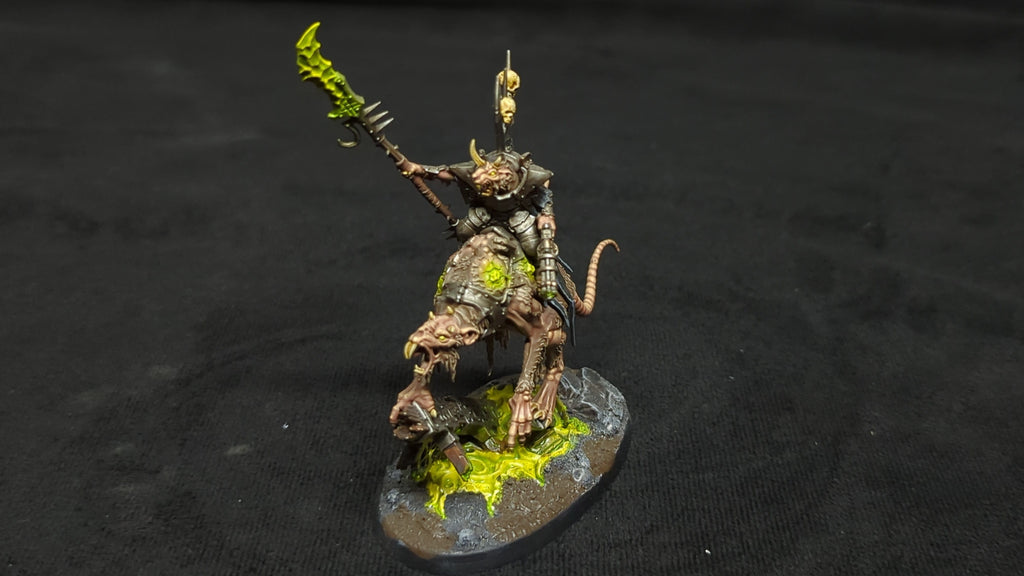 Age of Sigmar Skaven Clawlord on Gnaw-Beast x1 Painted