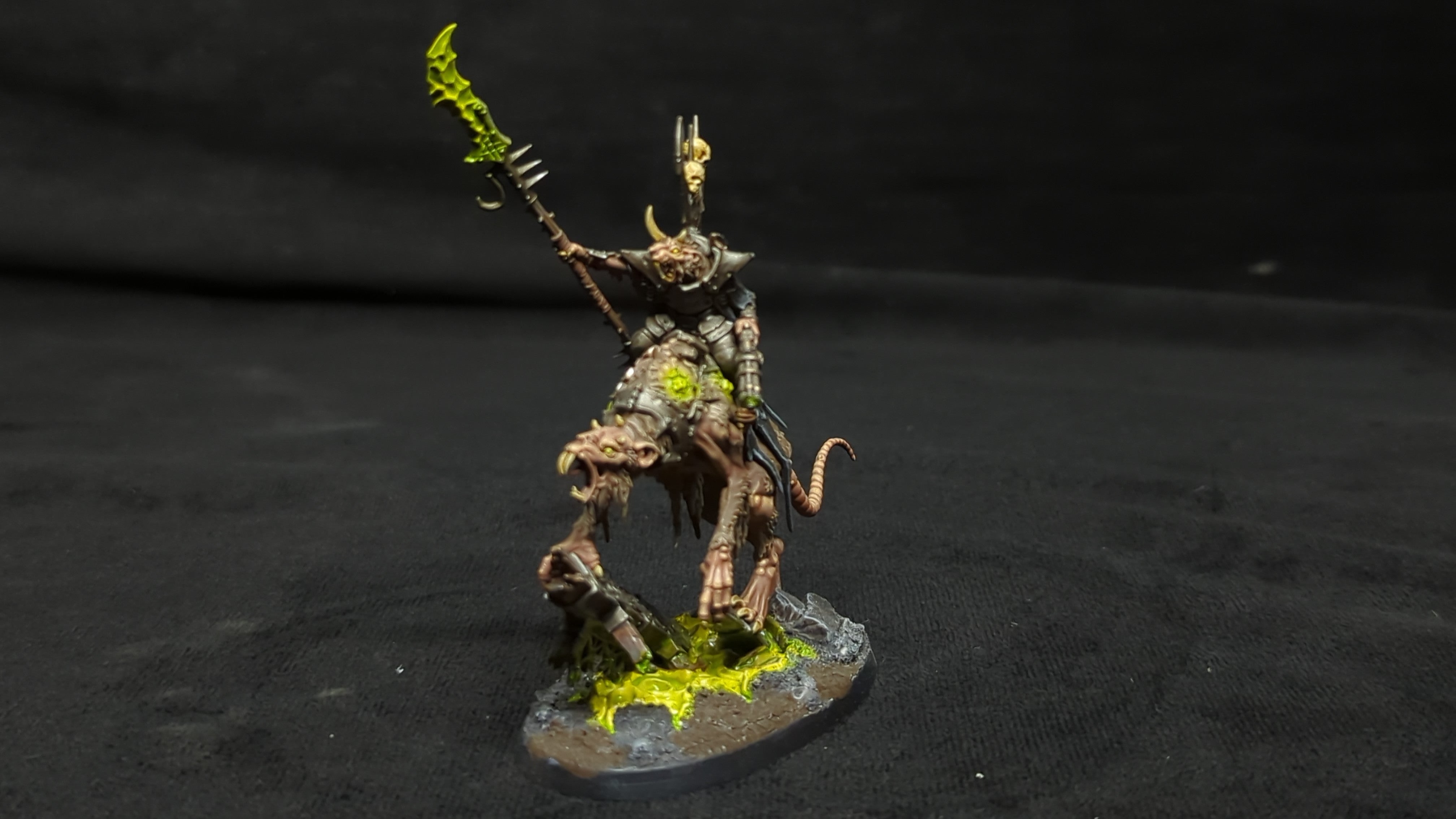 Age of Sigmar Skaven Clawlord on Gnaw-Beast x1 Painted