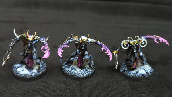 Age of Sigmar Hedonites of Slaanesh Slaangor Fiendbloods x3 Painted