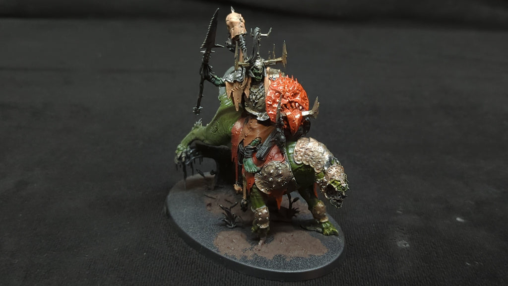 Age of Sigmar Orruk Warclans Killaboss on Great Gnashtooth x1