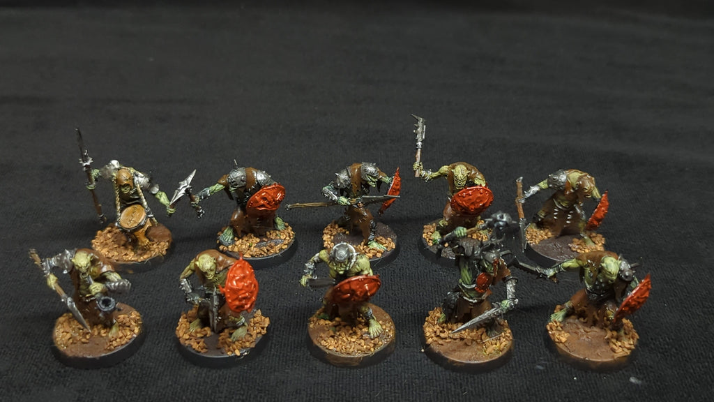 Age of Sigmar Orruk Warclans: Gutrippaz x10 Painted