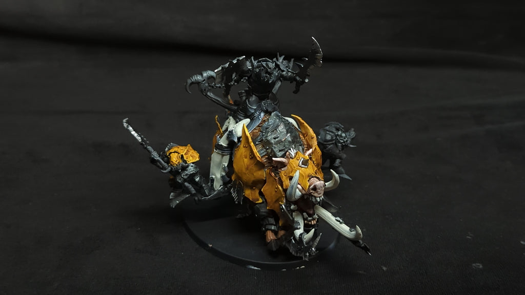 Age of Sigmar Orruk Warclans Tuskboss on Maw-Grunta x1