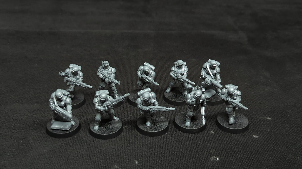 Warhammer 40k Astra Militarum Cadian Shock Troops x10