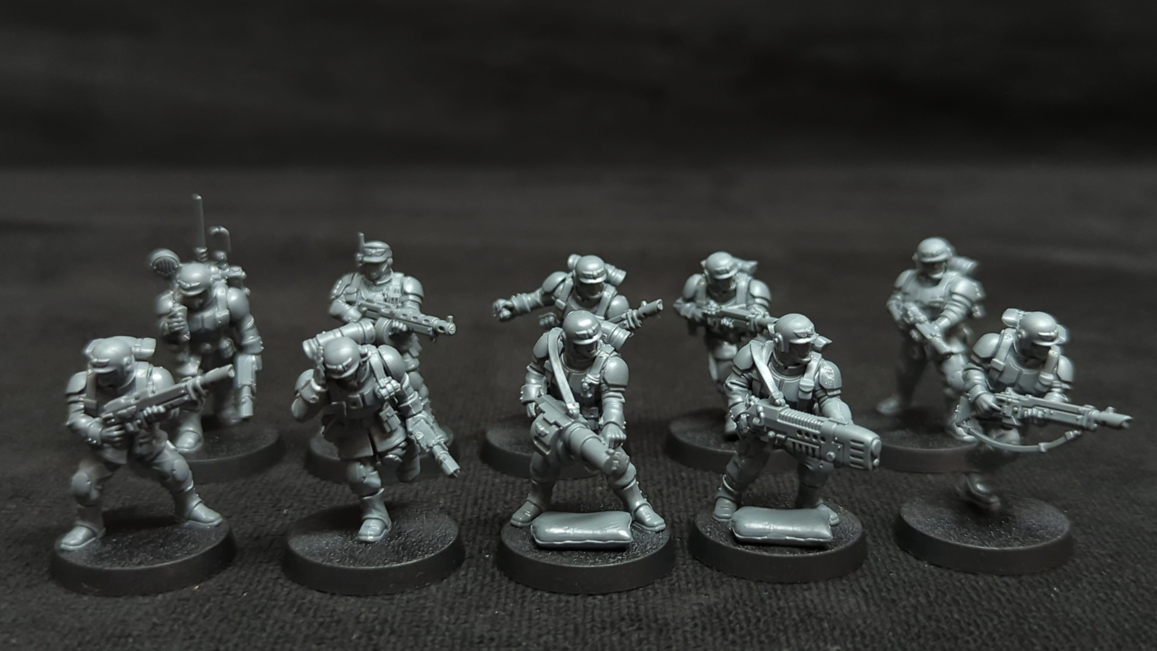 Warhammer 40k Astra Militarum Cadian Shock Troops x10