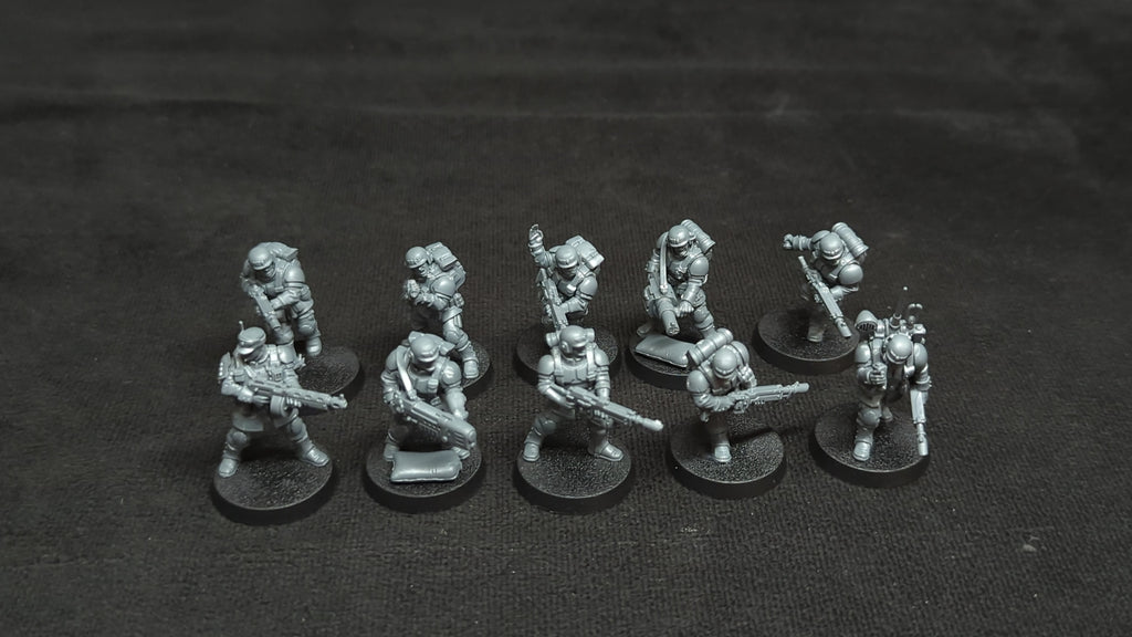 Warhammer 40k Astra Militarum Cadian Shock Troops x10