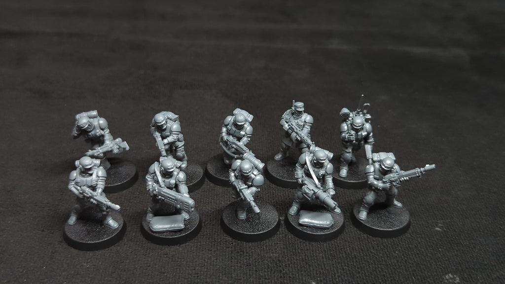 Warhammer 40k Astra Militarum Cadian Shock Troops x10