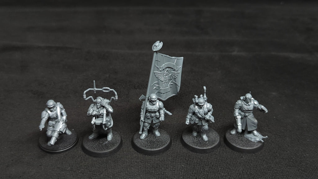 Warhammer 40k Astra Militarum Cadian Command Squad x5