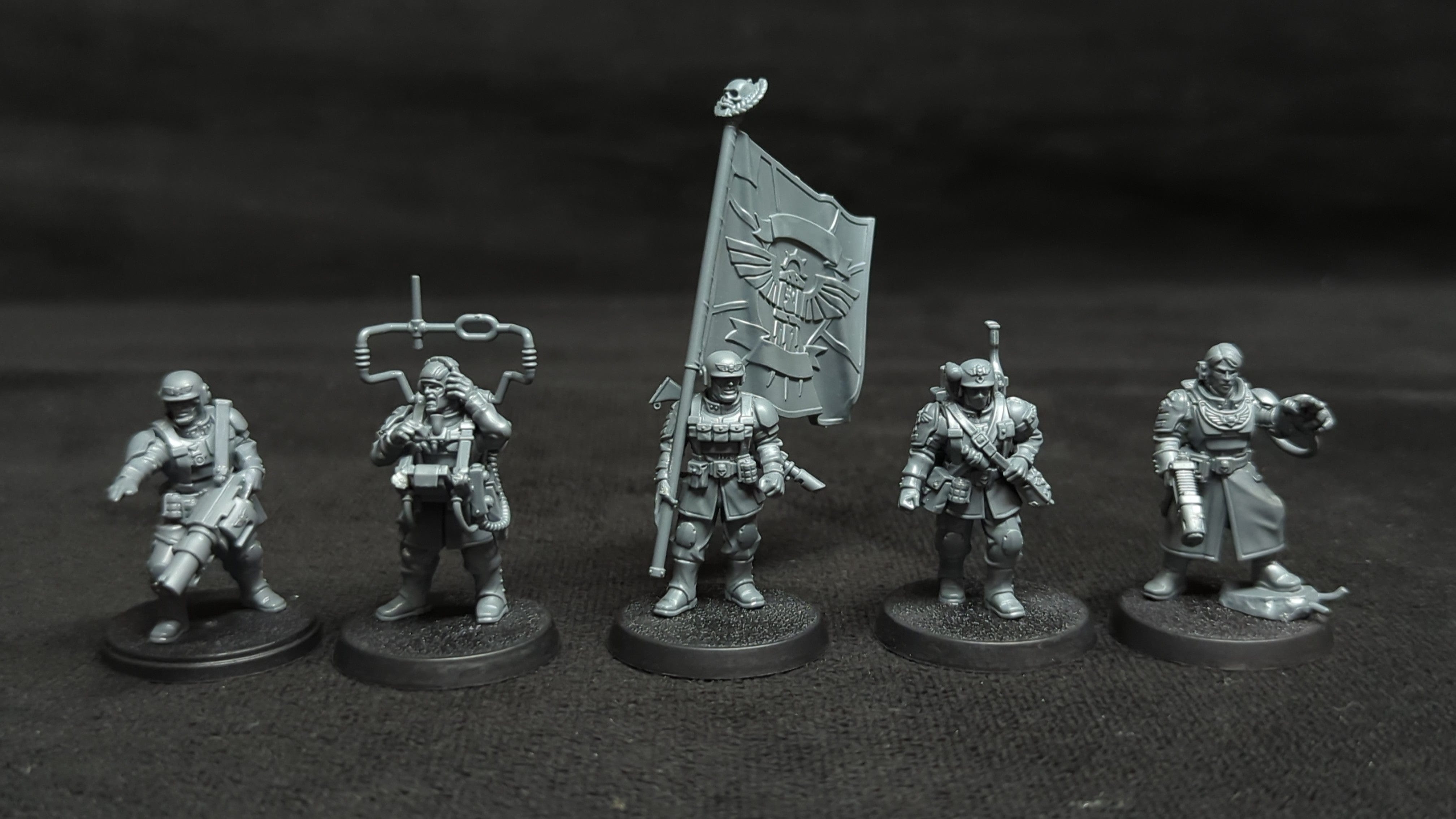 Warhammer 40k Astra Militarum Cadian Command Squad x5