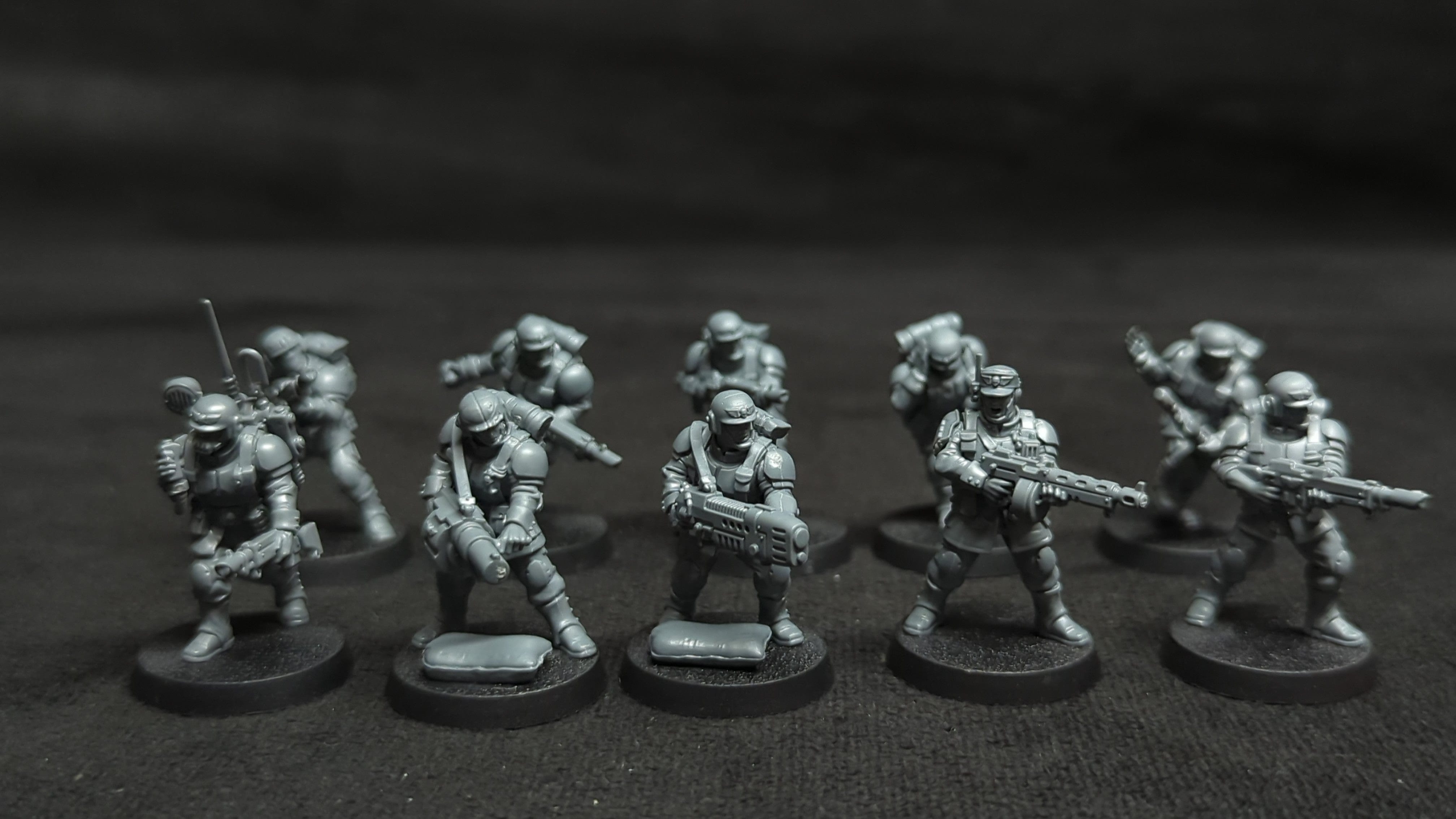 Warhammer 40k Astra Militarum Cadian Shock Troops x10