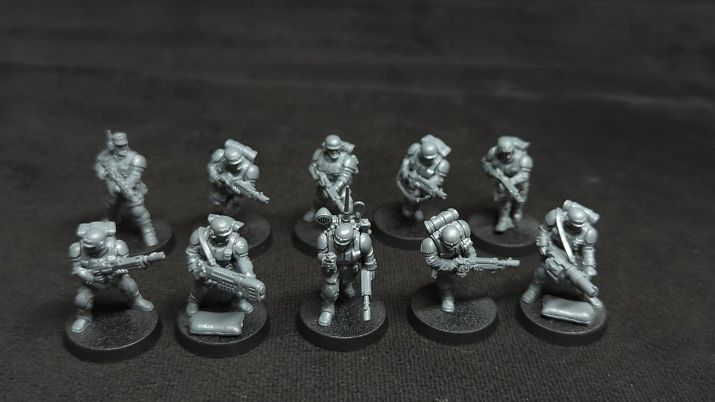 Warhammer 40k Astra Militarum Cadian Shock Troops x10