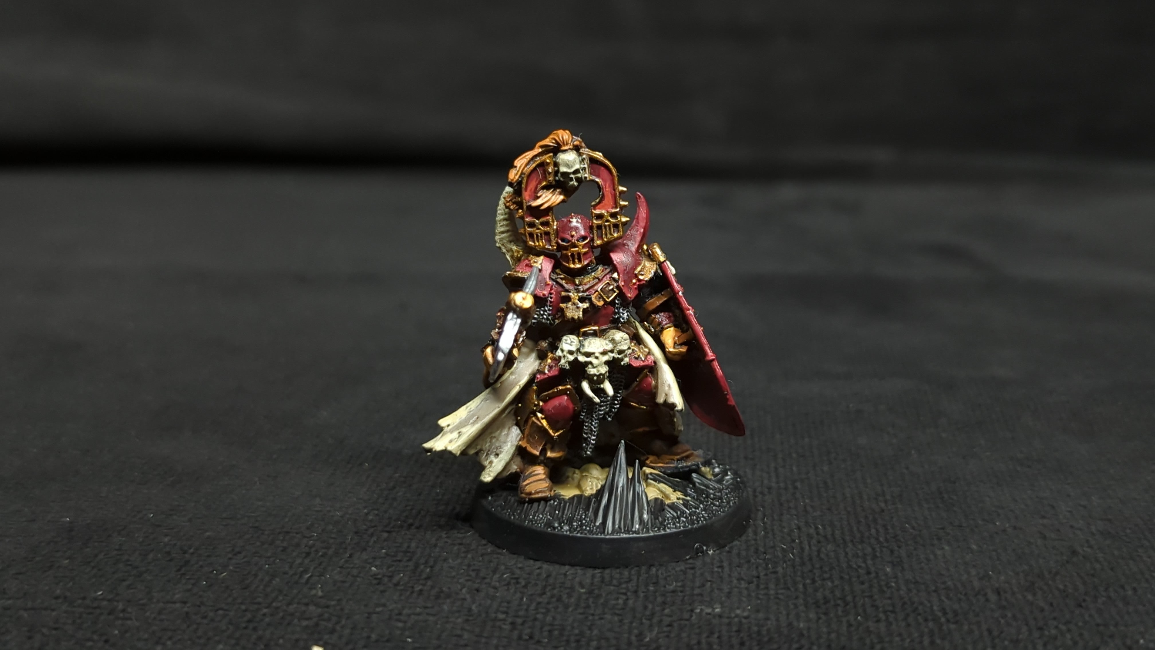 Age of Sigmar Blades of Khorne Exalted Deathbringer with Bloodbite Axe and Shield x1