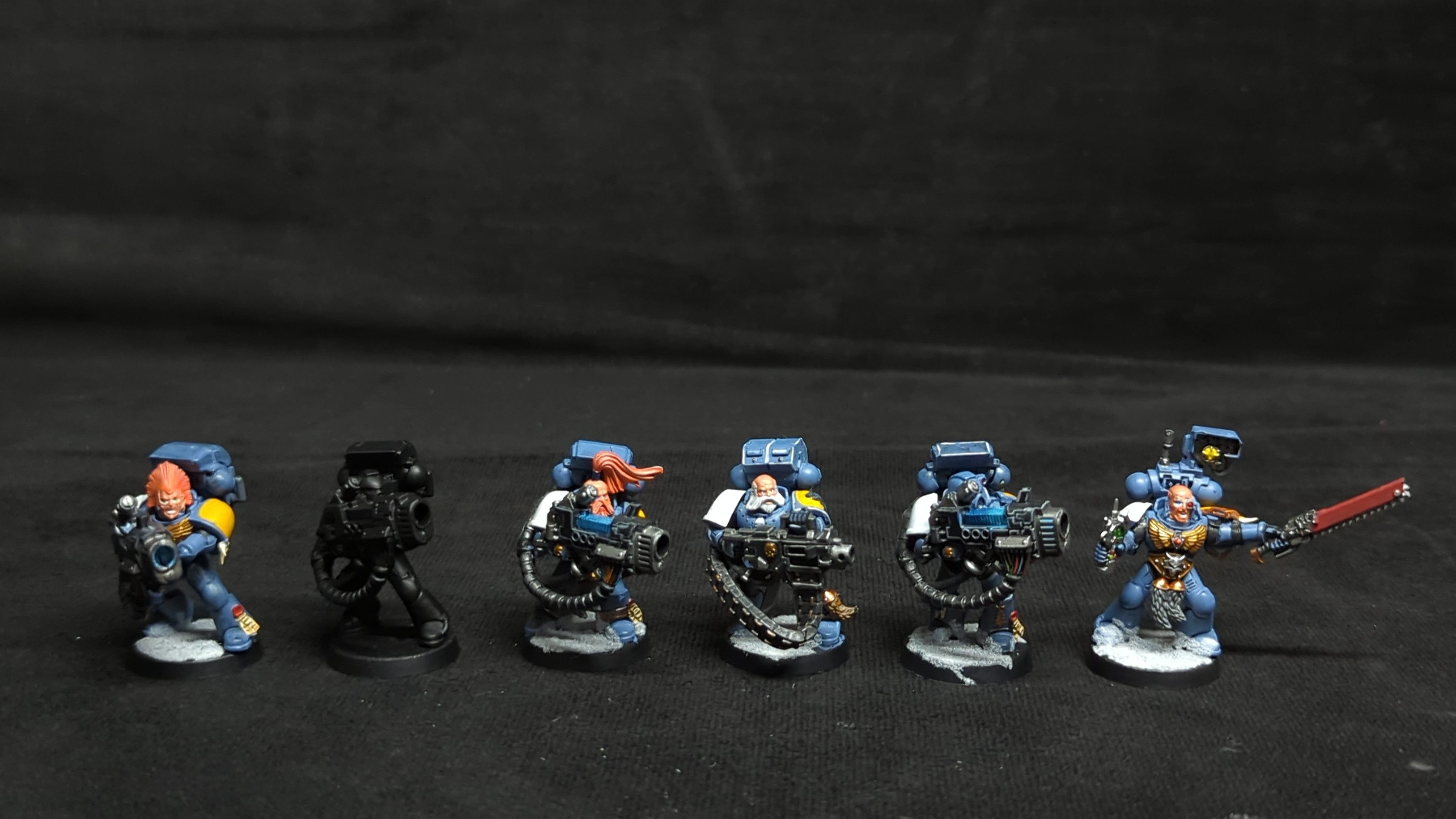Warhammer 40k Space Marines Devastator Squad x6 Painted