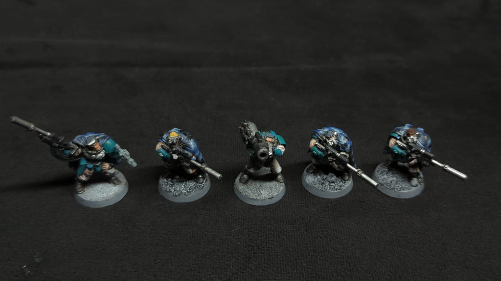 Warhammer 40k Space Marines Scouts with Sniper Rifles x5