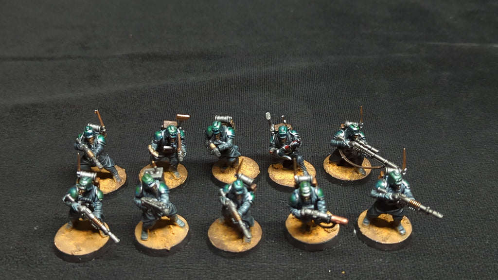 Warhammer 40k Kill Team Kill Team Veteran Guardsmen x10 Painted