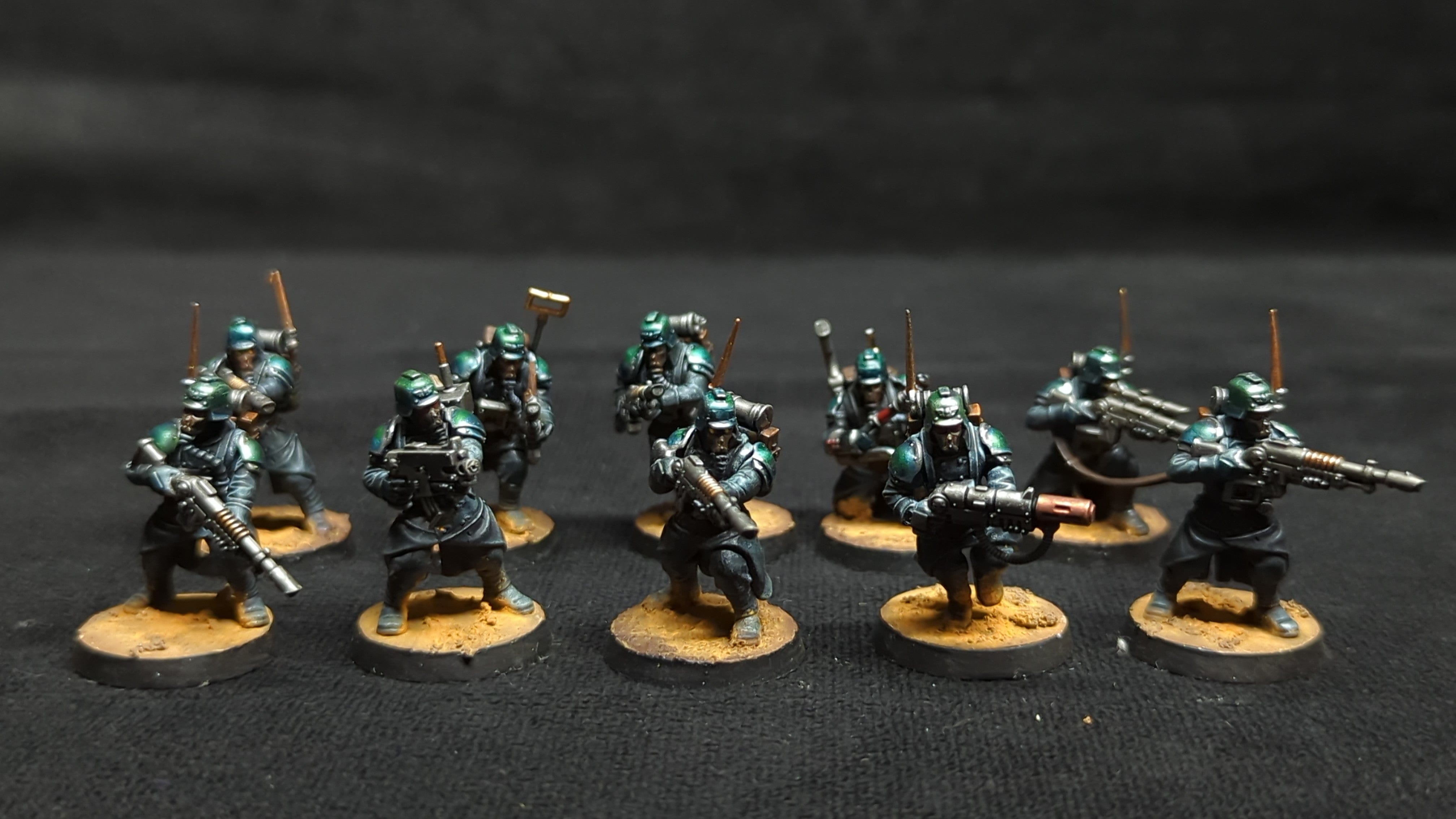 Warhammer 40k Kill Team Kill Team Veteran Guardsmen x10 Painted