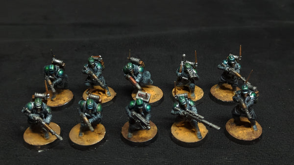 Warhammer 40k Kill Team Kill Team Veteran Guardsmen x10 Painted