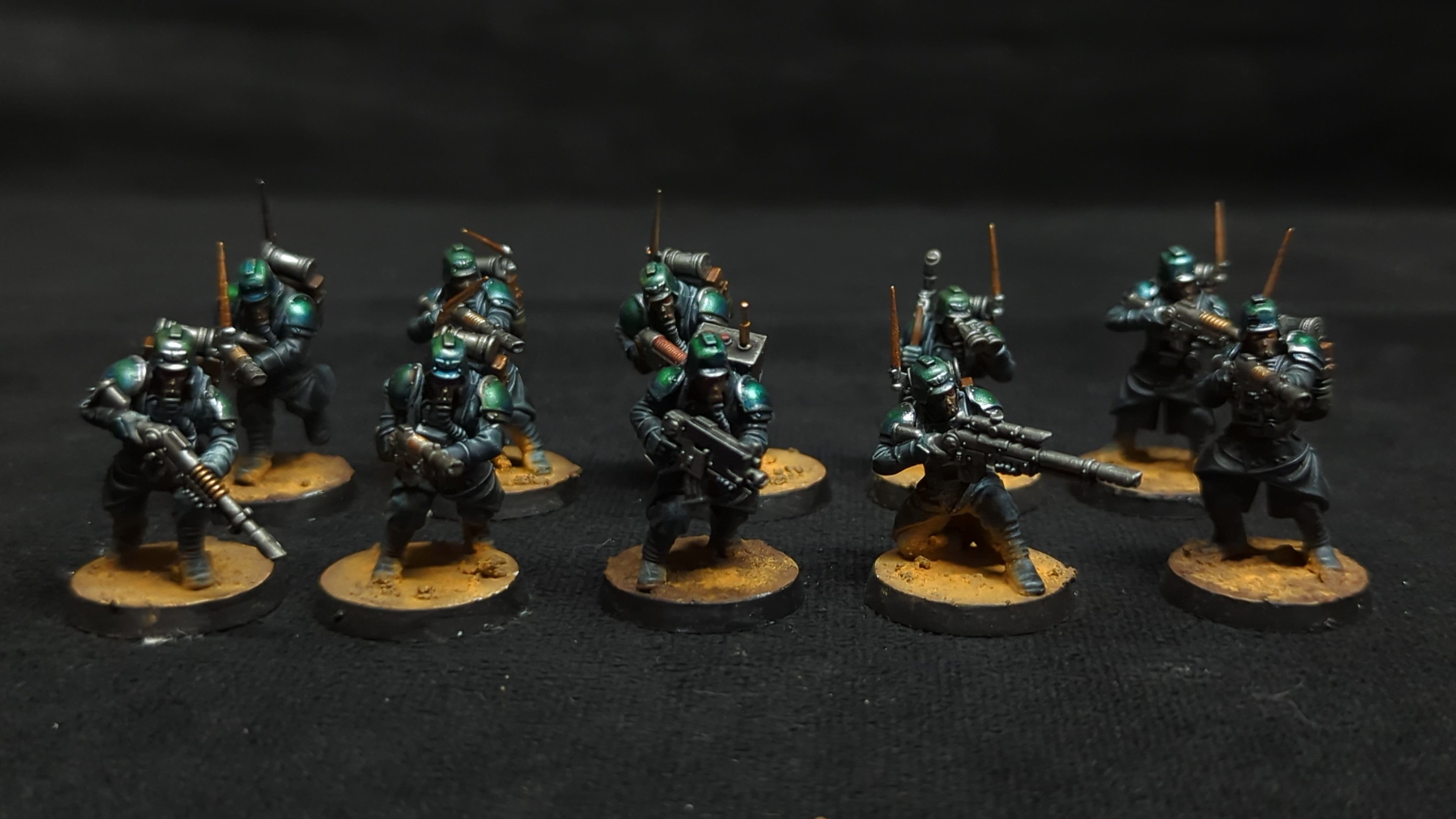 Warhammer 40k Kill Team Kill Team Veteran Guardsmen x10 Painted