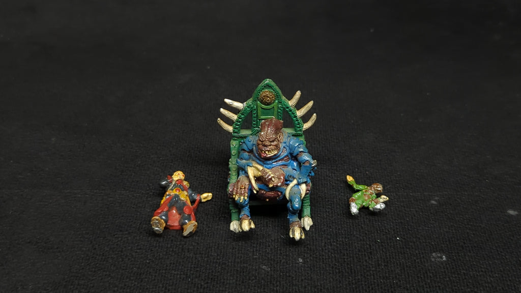 Warhammer 40k Genestealer Patriarch on throne OOP Oldhammer x1