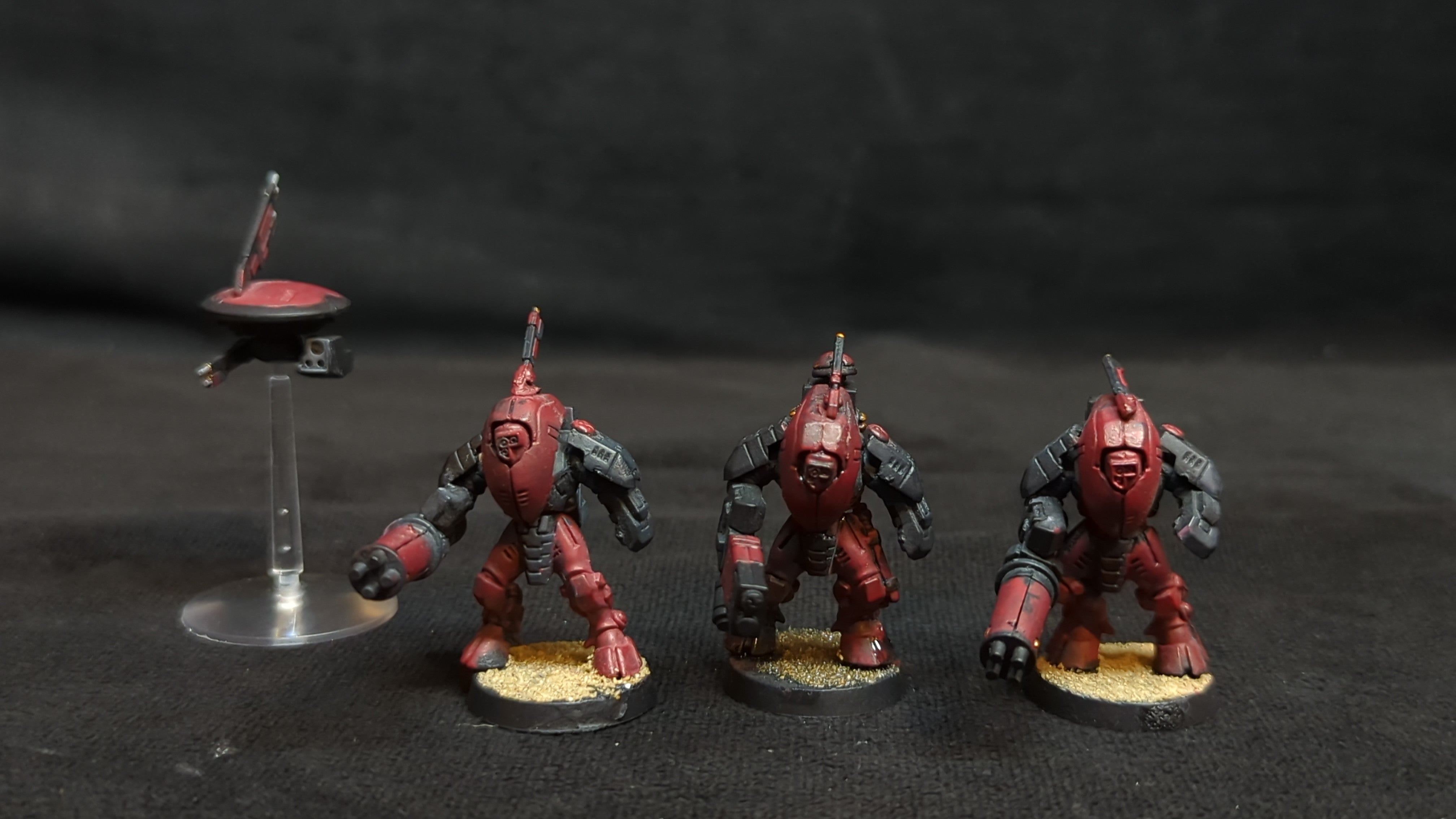 Warhammer 40k T'au Empire XV25 Stealth Battlesuits x3