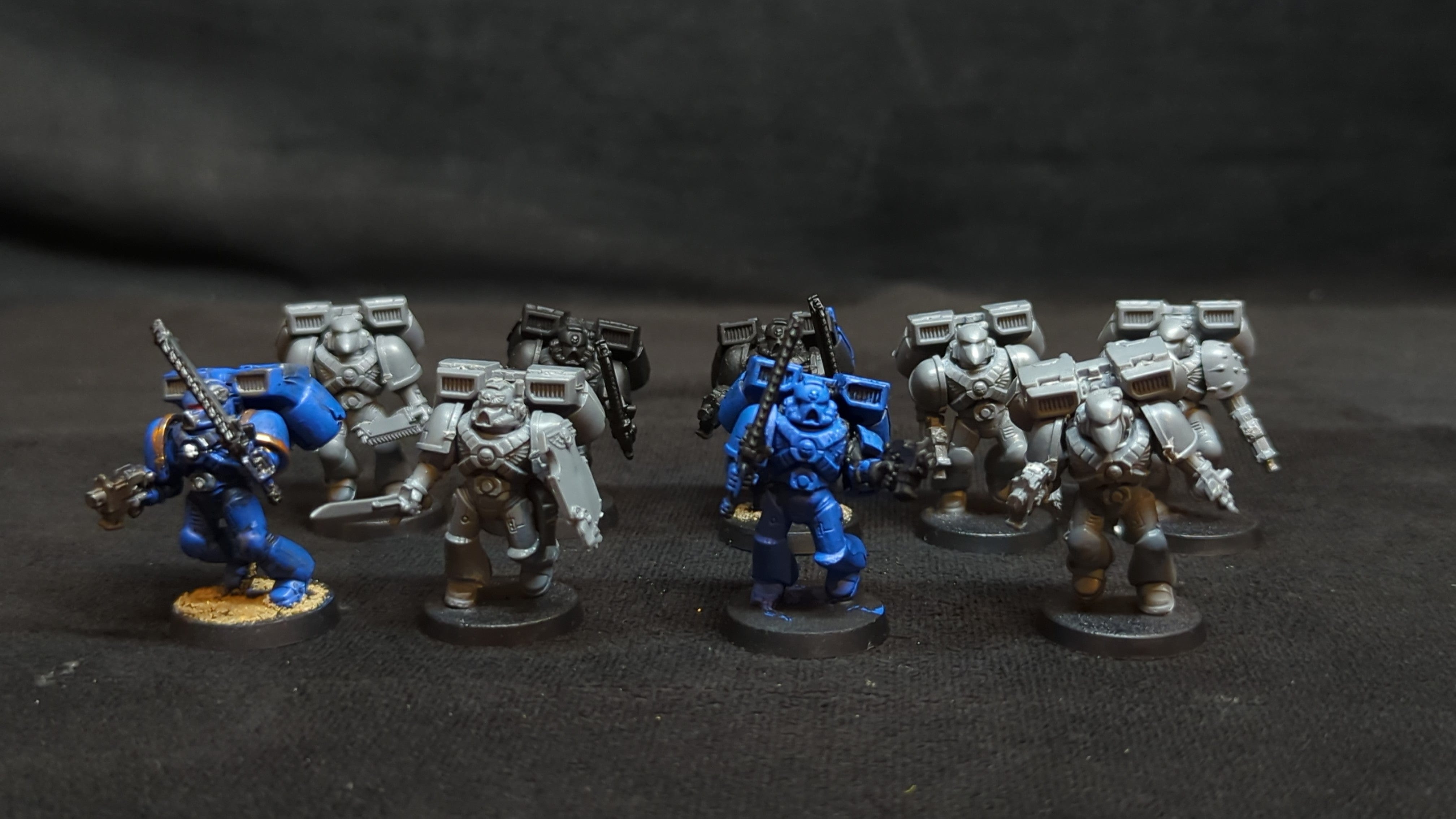 Warhammer 40k Space Marine Assault Squad x9