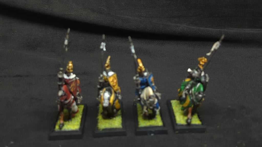 The Old World The Old World Kingdom of Bretonnia Grail Knights x4 Painted